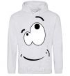 Men`s hoodie CARTOON SMILE sport-grey фото