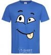 Men's T-Shirt TONGUE SMILE royal-blue фото