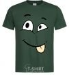 Men's T-Shirt TONGUE SMILE bottle-green фото