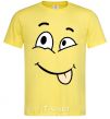 Men's T-Shirt TONGUE SMILE cornsilk фото