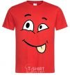 Men's T-Shirt TONGUE SMILE red фото