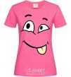 Женская футболка TONGUE SMILE Ярко-розовый фото