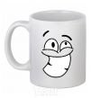 Ceramic mug BIG TEETH SMILE White фото