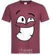 Men's T-Shirt BIG TEETH SMILE burgundy фото