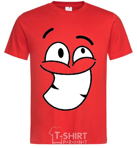 Men's T-Shirt BIG TEETH SMILE red фото