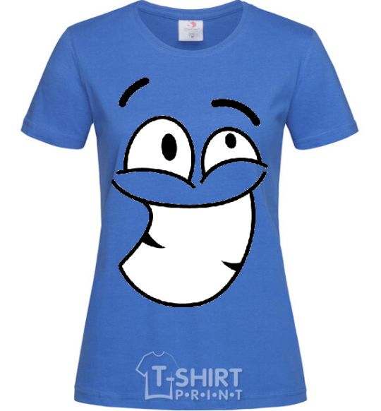 Женская футболка BIG TEETH SMILE Ярко-синий фото