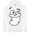 Men`s hoodie BIG TEETH SMILE White фото