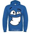 Men`s hoodie BIG TEETH SMILE royal фото