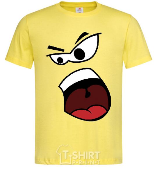 Мужская футболка ANGRY SMILE Лимонный фото