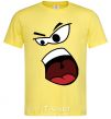 Men's T-Shirt ANGRY SMILE cornsilk фото