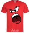 Men's T-Shirt ANGRY SMILE red фото