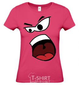 Women's T-shirt ANGRY SMILE heliconia фото