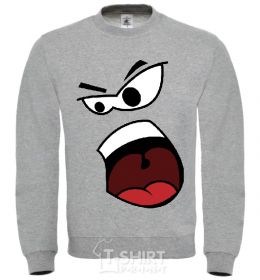 Sweatshirt ANGRY SMILE sport-grey фото