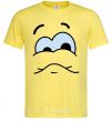 Men's T-Shirt UPSET SMILE cornsilk фото