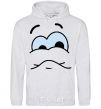 Men`s hoodie UPSET SMILE sport-grey фото