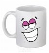 Ceramic mug FLIRTING SMILE White фото