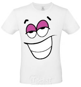 Men's T-Shirt FLIRTING SMILE White фото