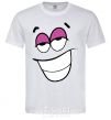 Men's T-Shirt FLIRTING SMILE White фото