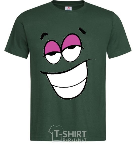 Men's T-Shirt FLIRTING SMILE bottle-green фото