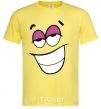 Men's T-Shirt FLIRTING SMILE cornsilk фото