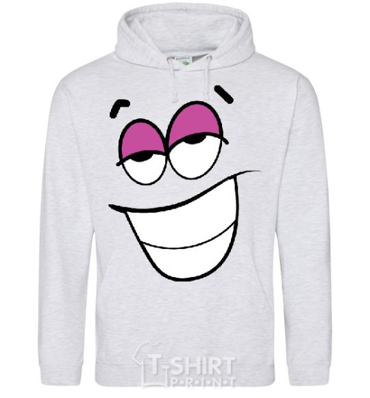 Men`s hoodie FLIRTING SMILE sport-grey фото