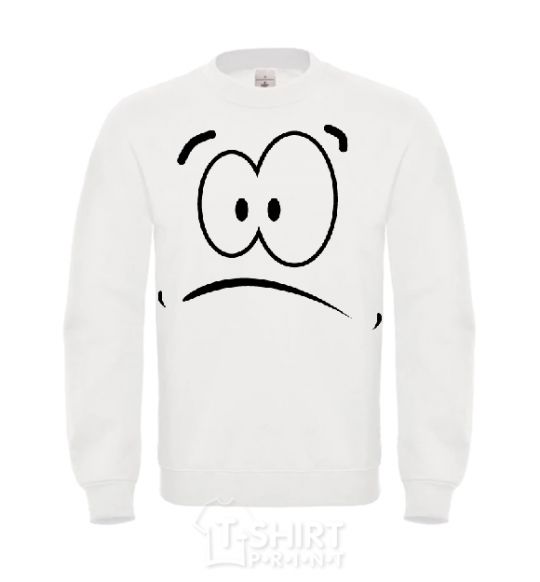 Sweatshirt SHOCKED SMILE White фото