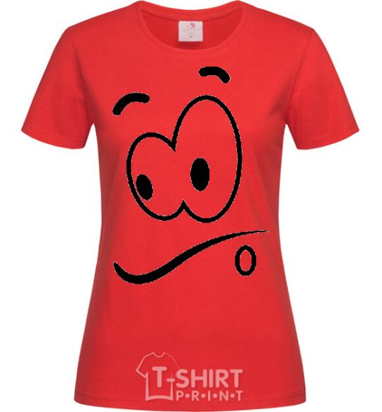 Women's T-shirt STARRING SMILE red фото