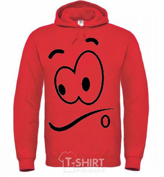 Men`s hoodie STARRING SMILE bright-red фото