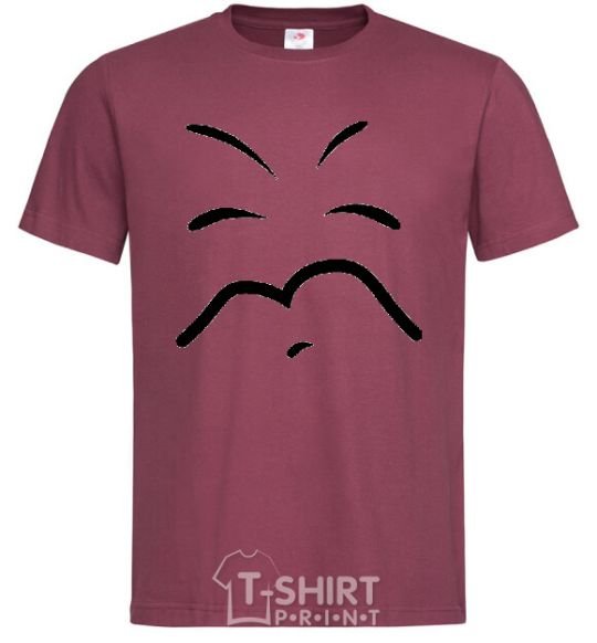 Men's T-Shirt SLEEPY SMILE burgundy фото