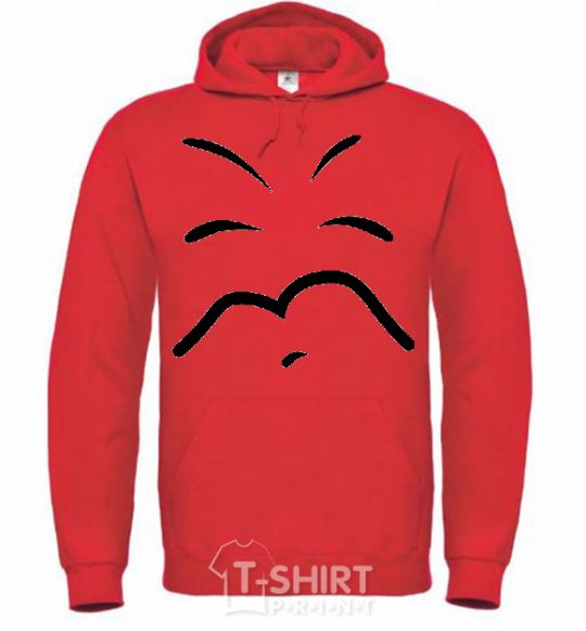Men`s hoodie SLEEPY SMILE bright-red фото