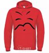 Men`s hoodie SLEEPY SMILE bright-red фото