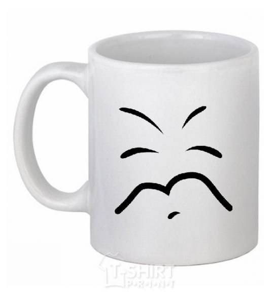 Ceramic mug SLEEPY SMILE White фото