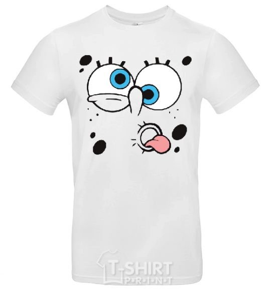 Men's T-Shirt SPUNCH BOB screams White фото