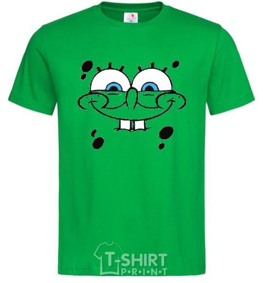 Мужская футболка SPUNCH BOB лицо с улыбкой Зеленый фото