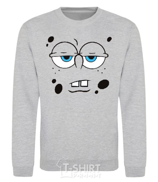 Sweatshirt SPUNCH BOB tired face sport-grey фото