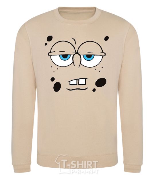 Sweatshirt SPUNCH BOB tired face sand фото