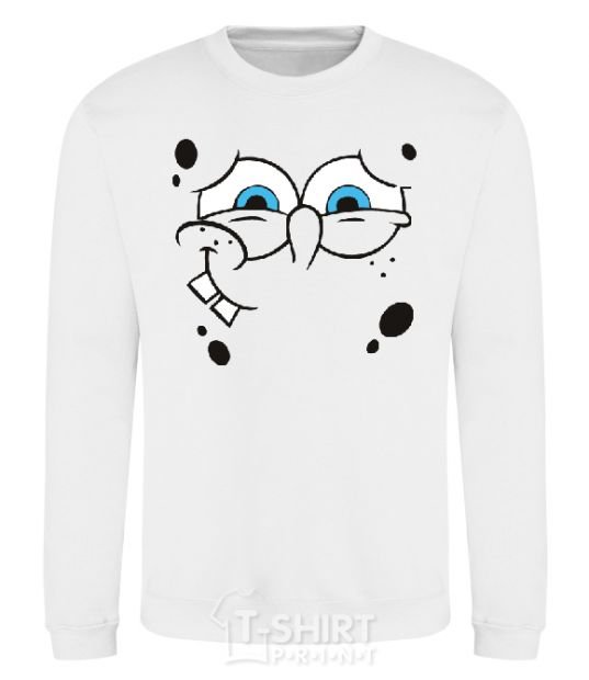 Sweatshirt SPUNCH BOB shy face White фото