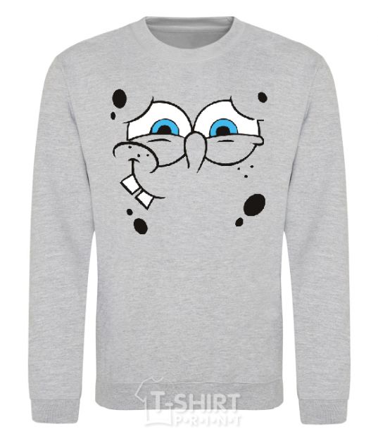 Sweatshirt SPUNCH BOB shy face sport-grey фото