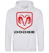 Men`s hoodie DODGE sport-grey фото