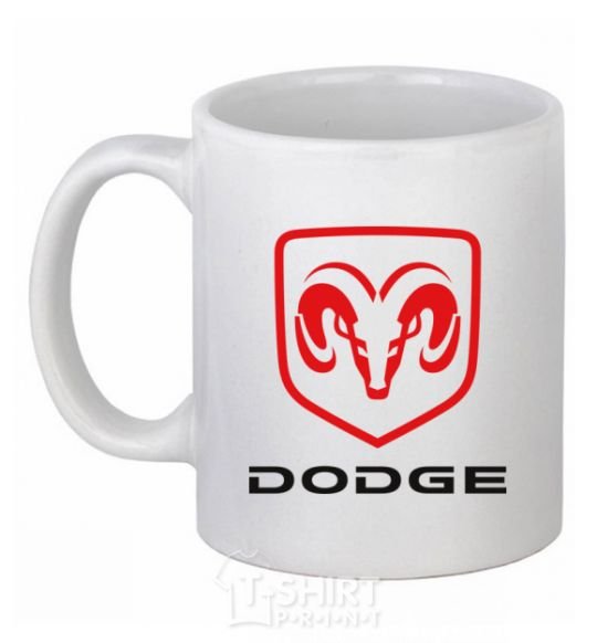 Чашка керамическая DODGE Белый фото