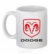 Ceramic mug DODGE White фото