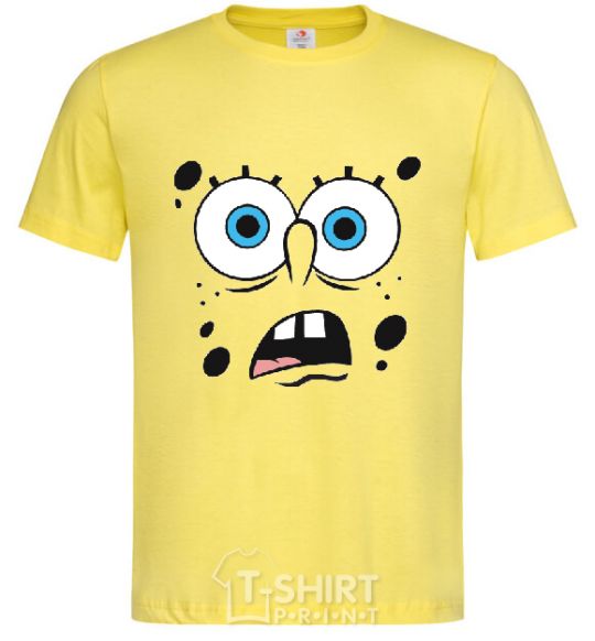 Мужская футболка SPUNCH BOB удивлённое лицо Лимонный фото