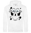 Men`s hoodie SPUNCH BOB happy face White фото