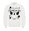 Sweatshirt SPUNCH BOB happy face White фото