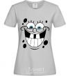 Women's T-shirt SPUNCH BOB happy face grey фото