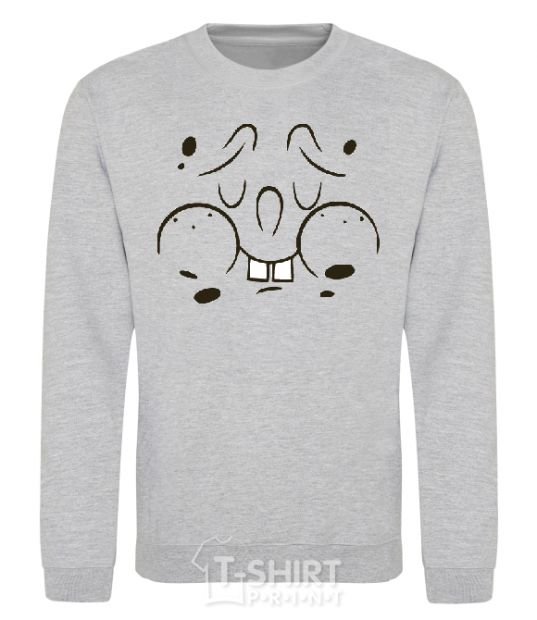 Sweatshirt SPUNCH BOB'S puzzled face sport-grey фото