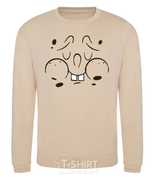 Sweatshirt SPUNCH BOB'S puzzled face sand фото