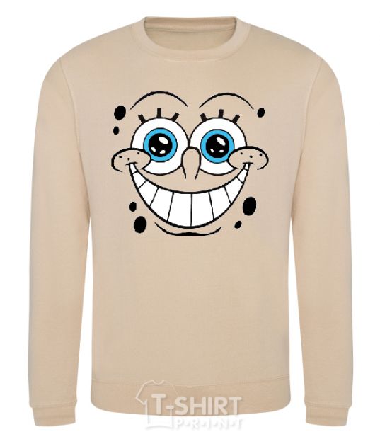 Sweatshirt SPUNCH BOB ухмыляющееся лицо sand фото