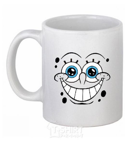 Ceramic mug SPUNCH BOB ухмыляющееся лицо White фото