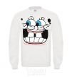 Sweatshirt SPUNCH BOB screaming face White фото